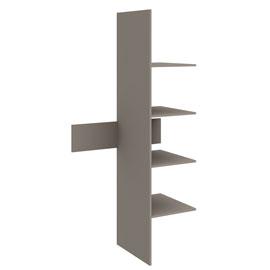 Стеллаж внутренний Napoli (Кубанит серый)