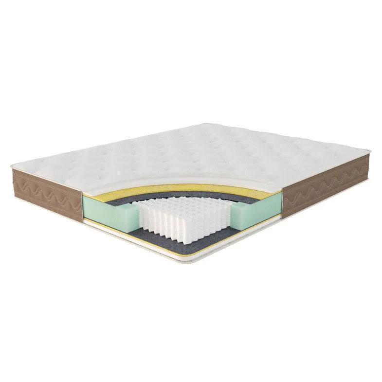 Кровать Napoli-1 с матрасом (Крафт серый)