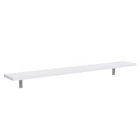 Полка навесная 140 см Люмия (Белый матовый)