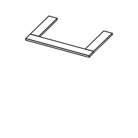 Верхние бруски для шкафа 3 дв. (Крафт белый)