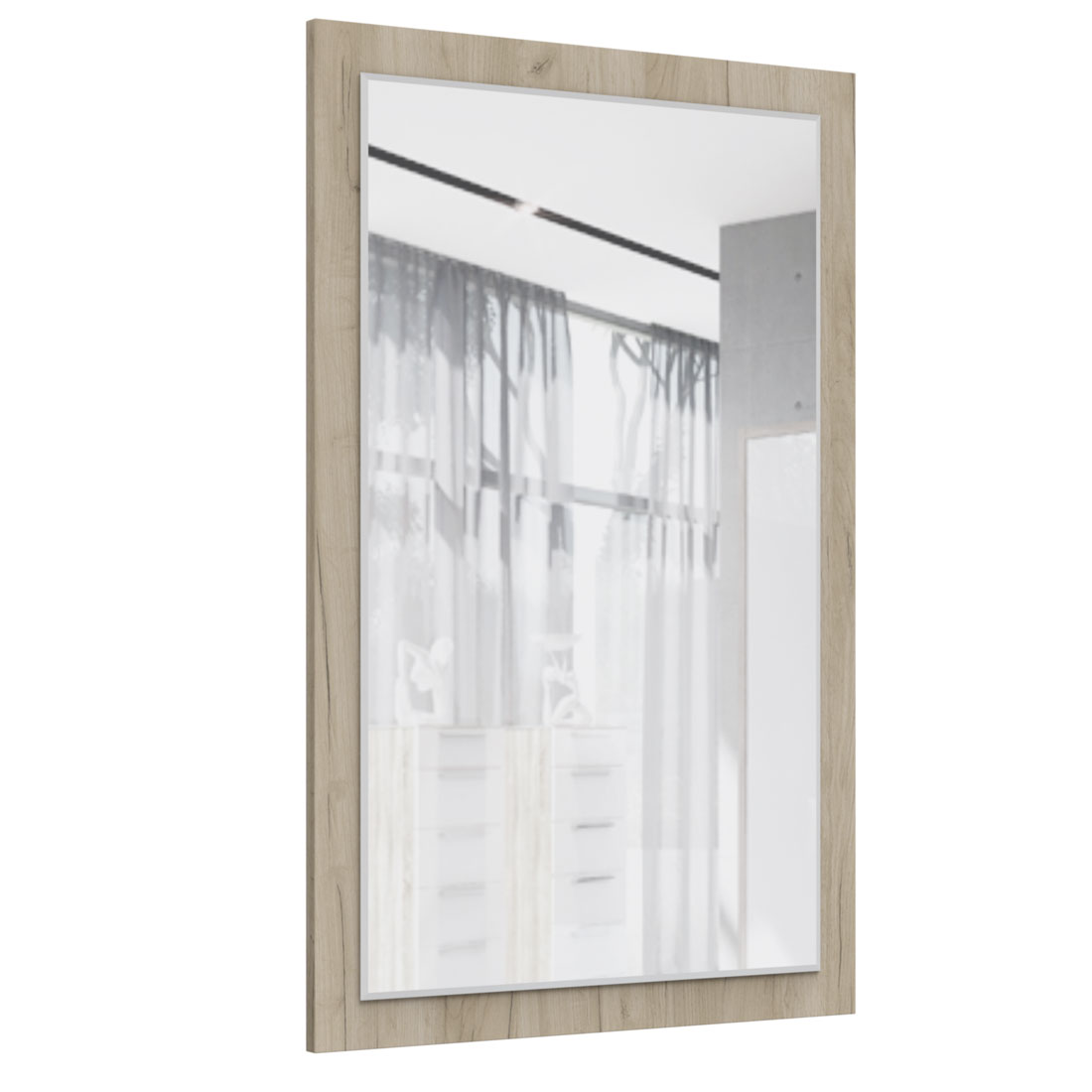 Зеркало навесное Наполи (дуб Крафт серый)