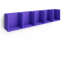 Полка открытая 5 секций (фиолетовая)