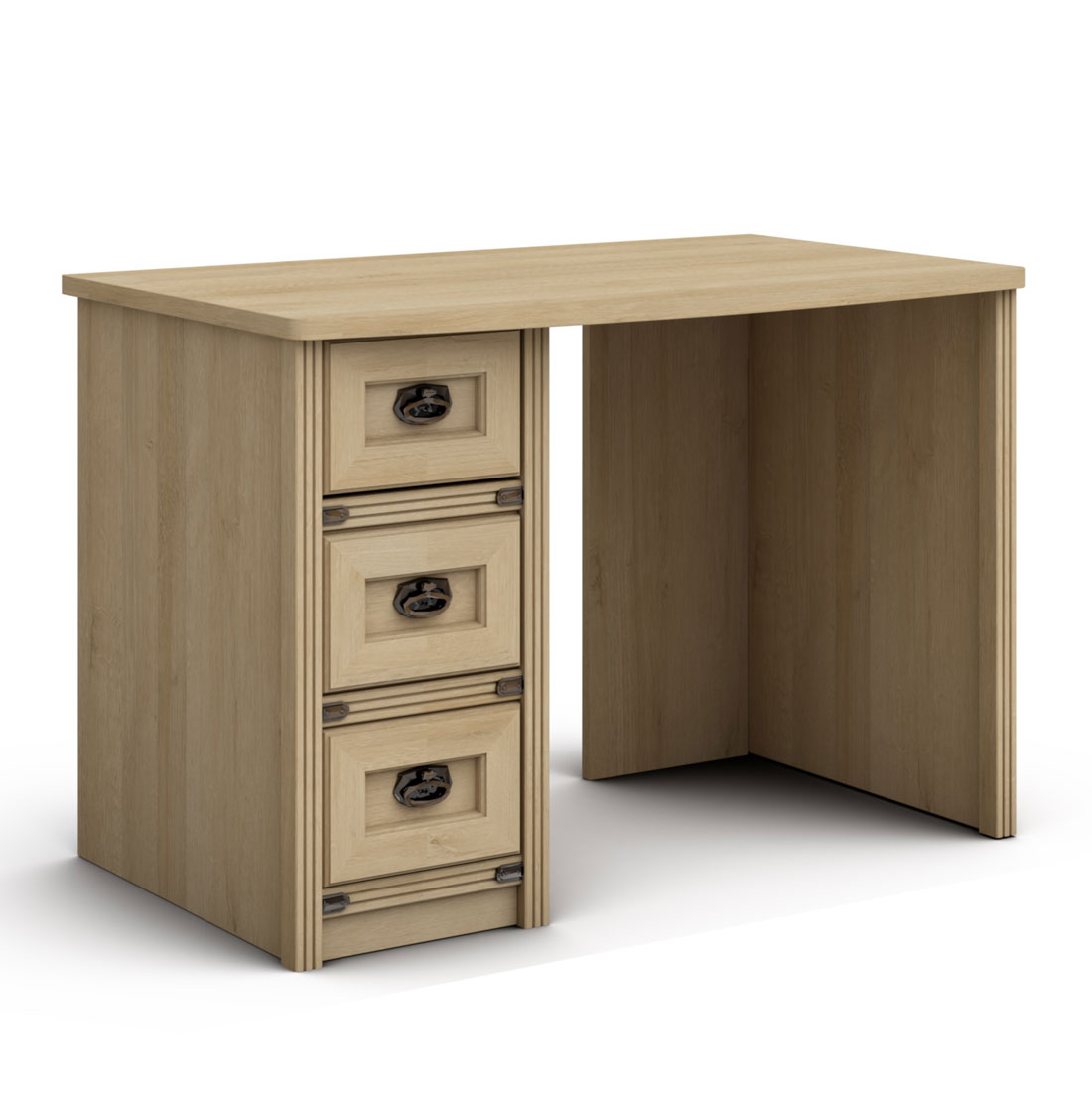 Письменный стол с тумбой Атлантида Океания (дуб Ривьера)