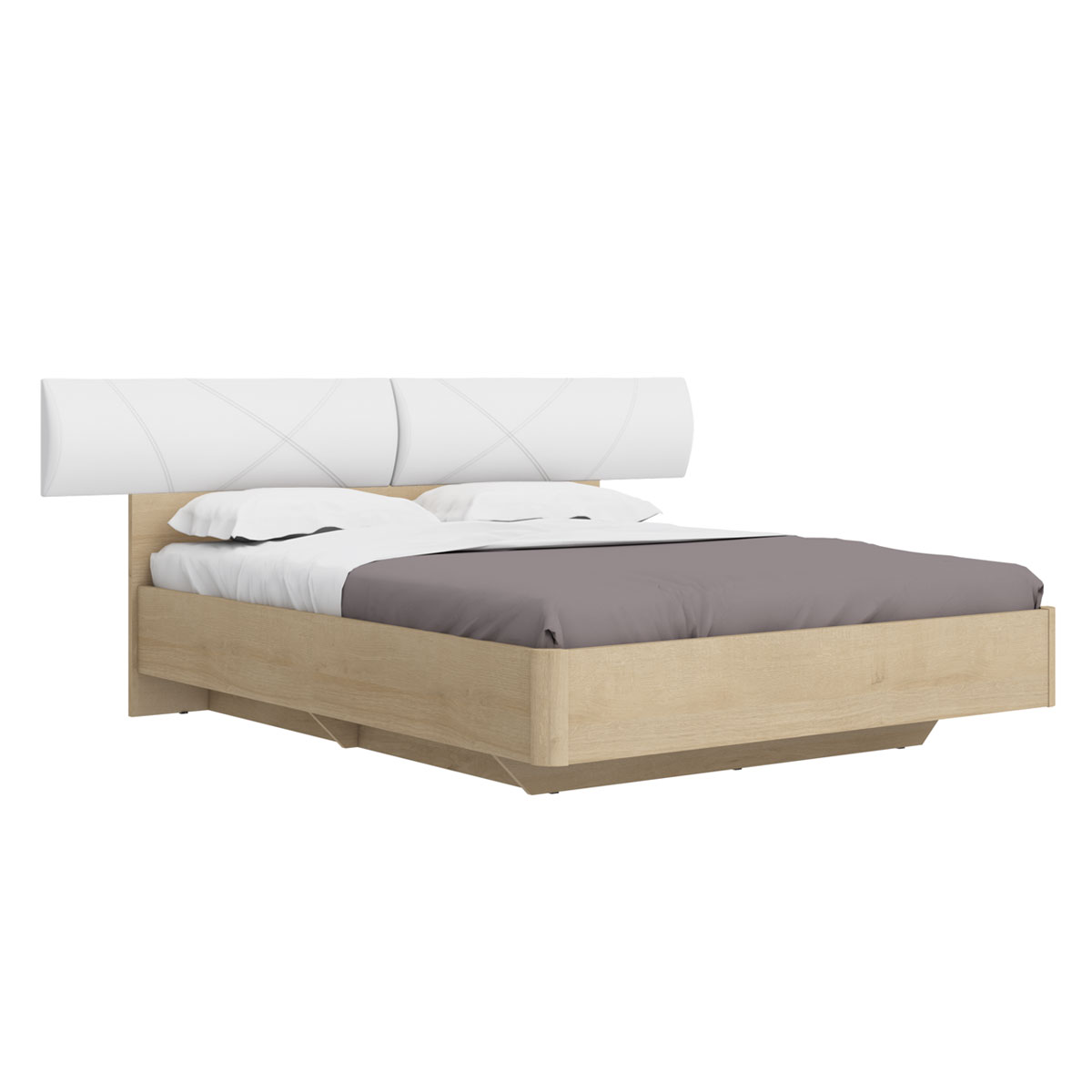 Кровать с ящиком для белья 180х200 Solo (дуб Ривьера)