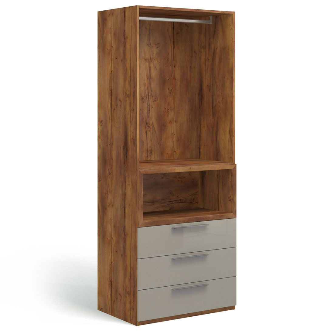 Шкаф для одежды Solo Quadro с нишей (таксония/крем)