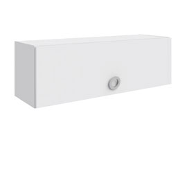 Полка с дверью Люмия (Белый матовый)