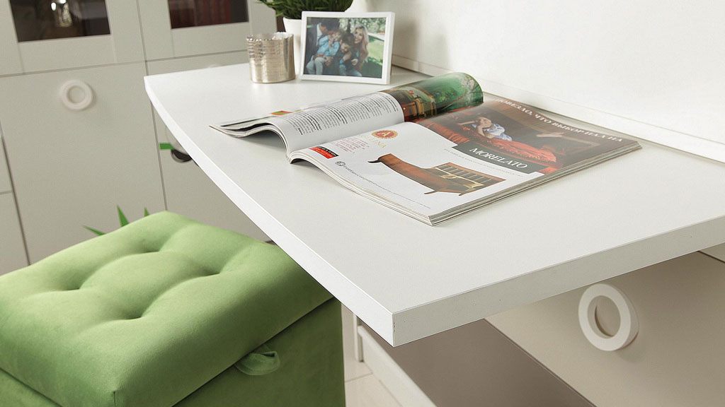 Подростковая Люмия (белый матовый/кашемир серый)