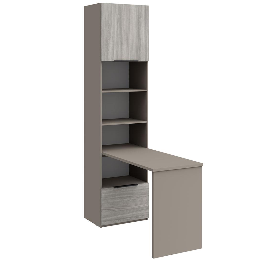 Стол-стеллаж Napoli (Камень Терра/Фумо)