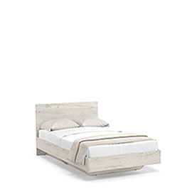 Кровать с ящиком для белья Napoli (белый Крафт)