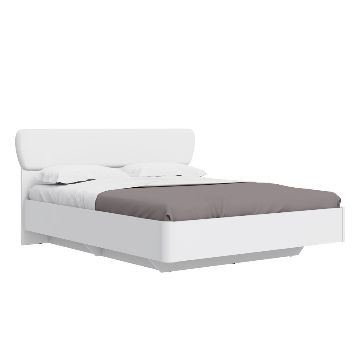 Кровать с ящиком для белья 160х200 Solo (белая)