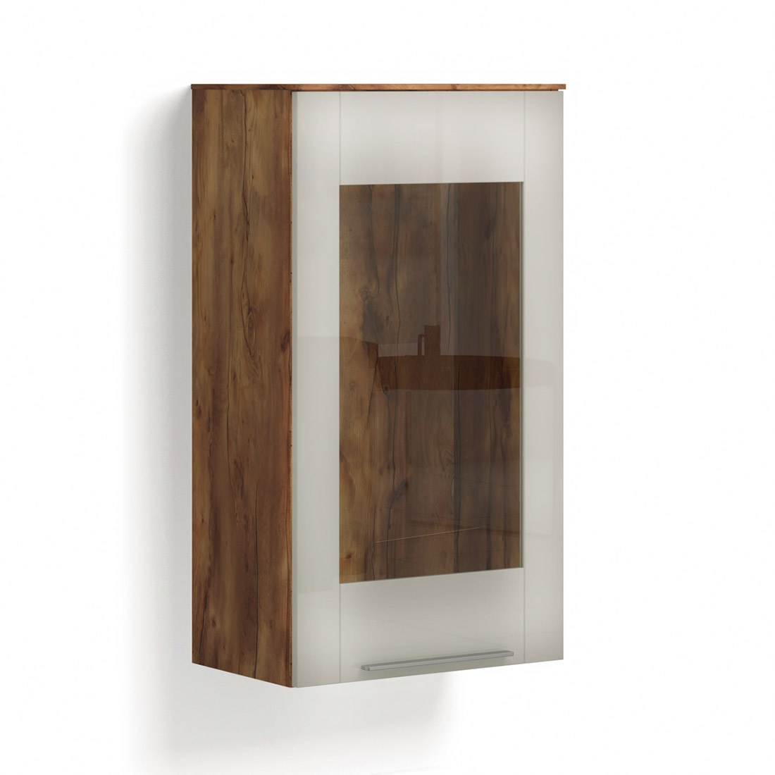 Навесной шкаф-витрина Solo (Таксония/моккачино)