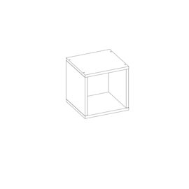 Полка навесная Люмия (кашемир серый)