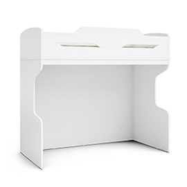 Кровать-чердак 90х200 Solo (белая)