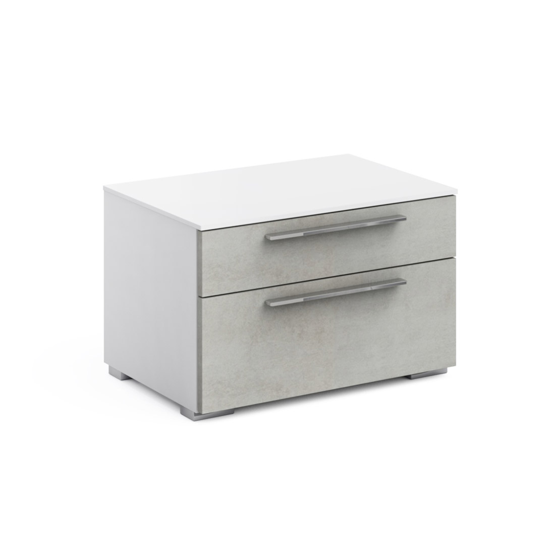 Прикроватная тумба Solo (белый/бетон Grey)