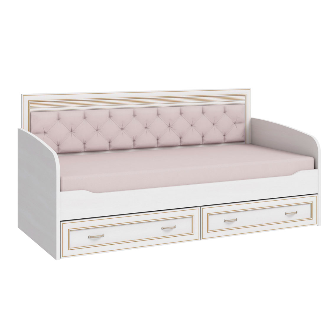 Кровать-тахта 90х190 с ящиком VERDI (дуб Белуна)