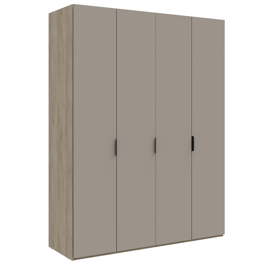 Шкаф для одежды 4 двери Napoli (Крафт серый/камень Терра)