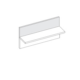 Полка настенная Solo (дуб Ривьера/крем матовый)