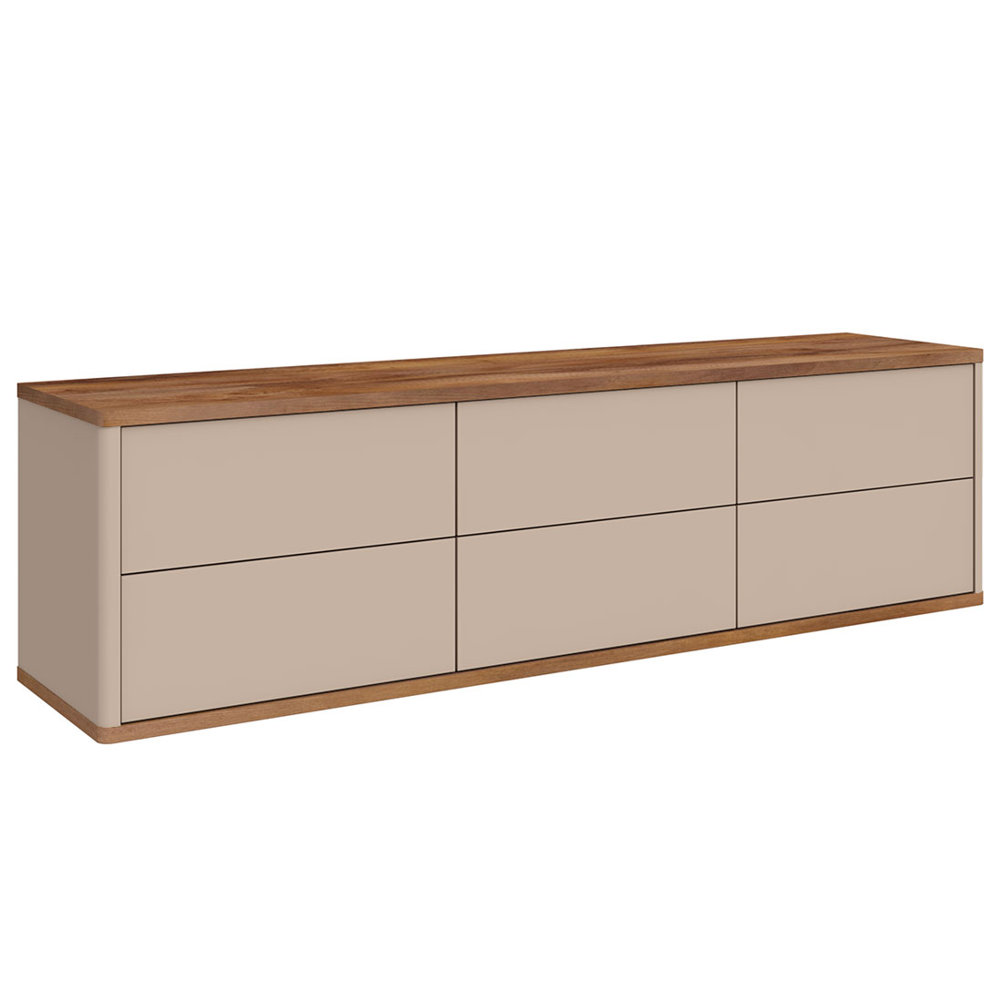 Подвесная тумба 6 ящиков Илма-3 (тис Таксония/мокко матовый)