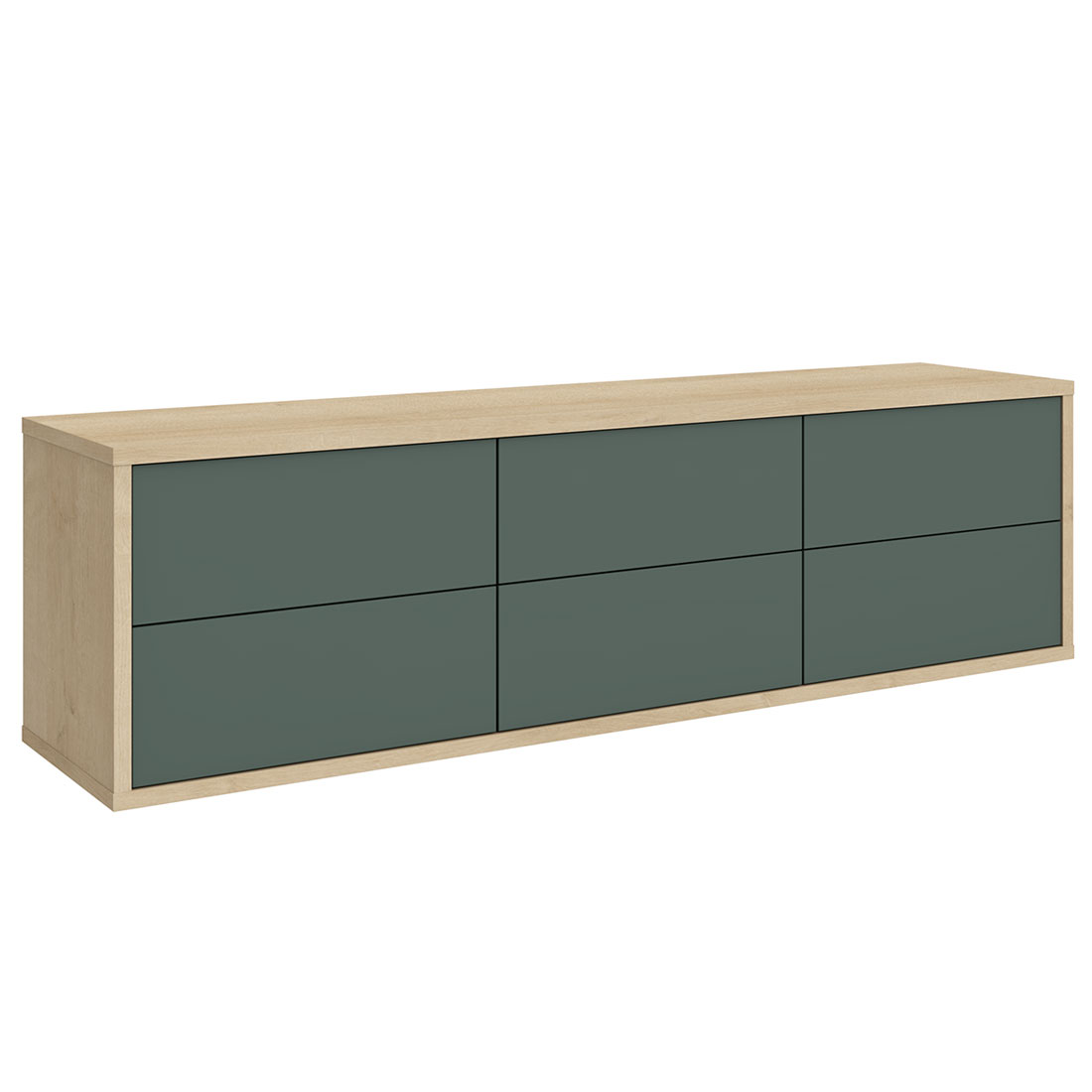 Подвесная тумба Илма-3 (дуб Ривьера/Форест Грин)