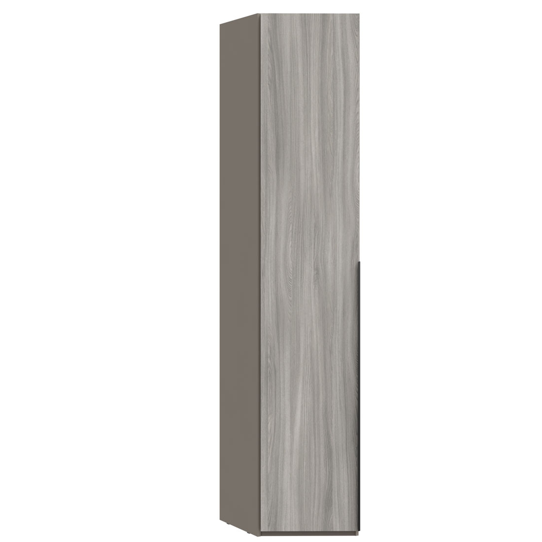 Угловой шкаф-пенал Наполи (Камень Терра/Фумо) левый