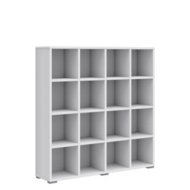 Стеллаж открытый Solo 4 секции (белый матовый)