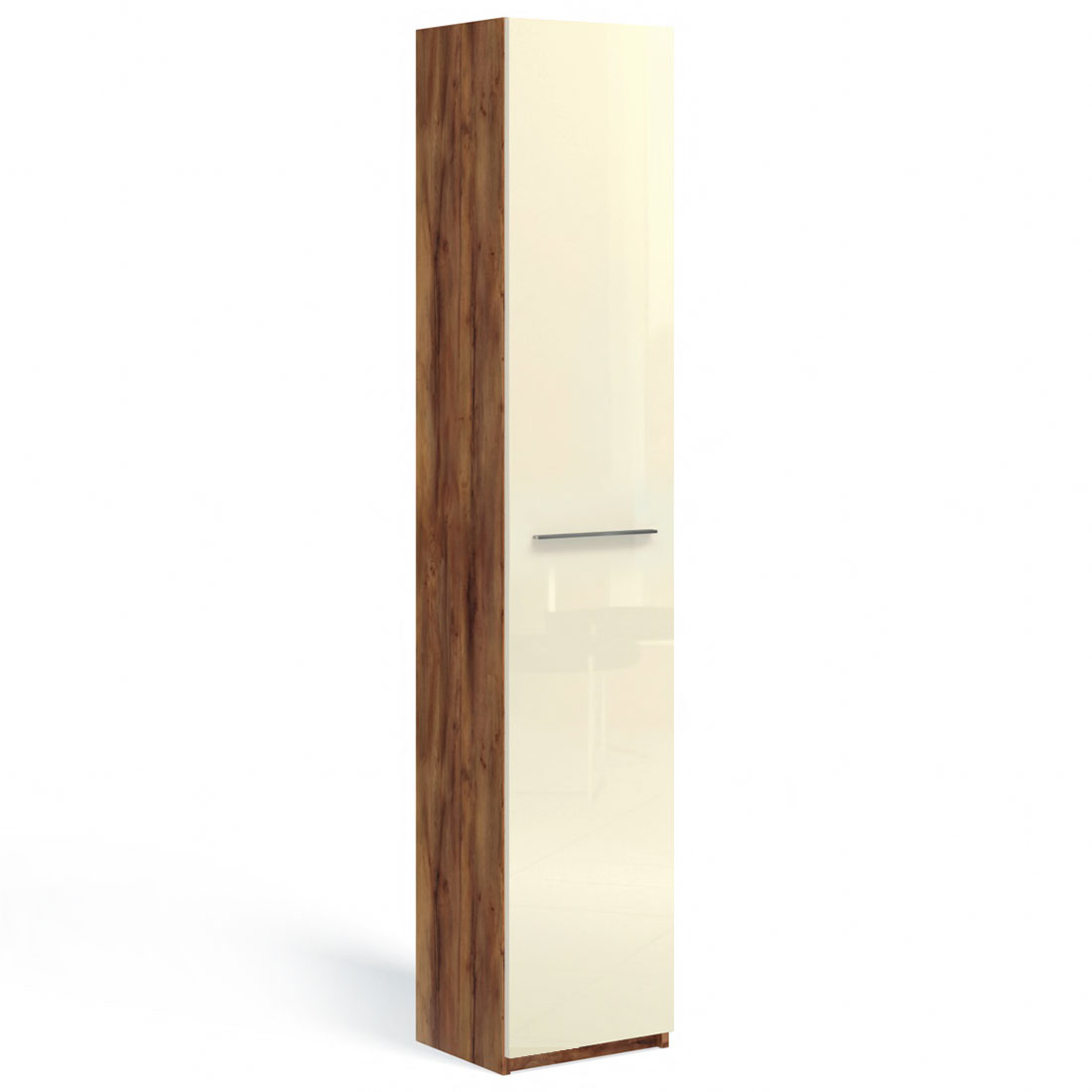 Узкий шкаф-пенал Соло (таксония/крем)