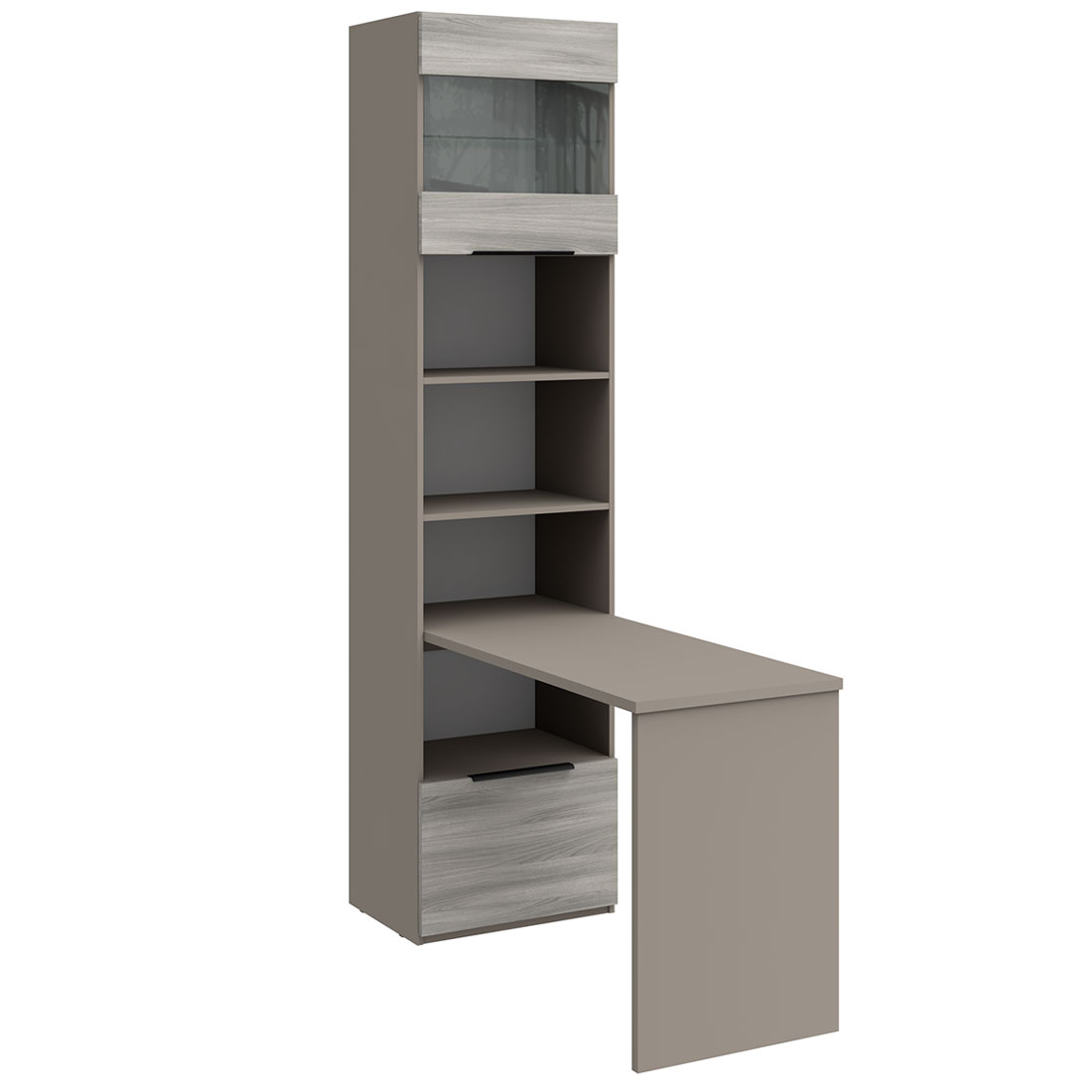 Стол-стеллаж Napoli (Камень Терра/Фумо)