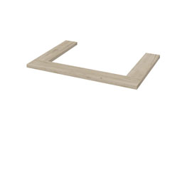 Верхние бруски для шкафа 2 дв. (Крафт серый)