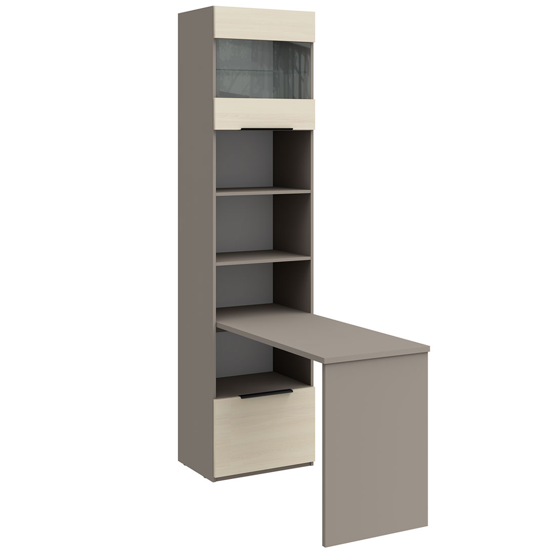 Стол-стеллаж Napoli (Камень Терра/Ритмо)