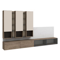 Гостиная Сарино К4 (Гиккори/Кашемир/Графит)