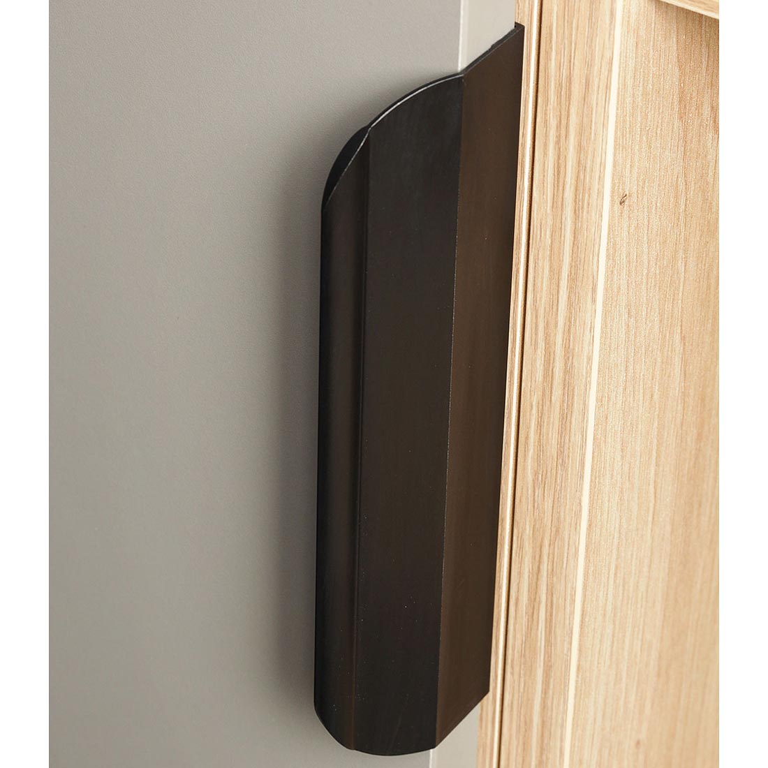 Угловой шкаф-пенал Наполи (Крафт серый/камень Терра) правый