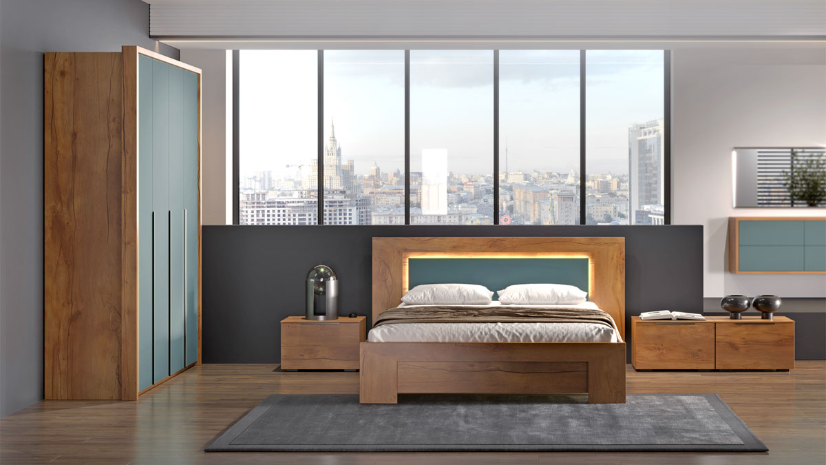 Спальня Blade (тис Таксония/Форест Грин)