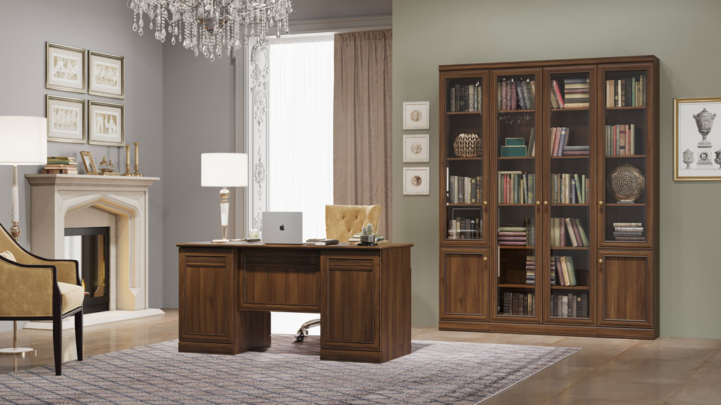 Библиотека Verdi (орех Леванте)