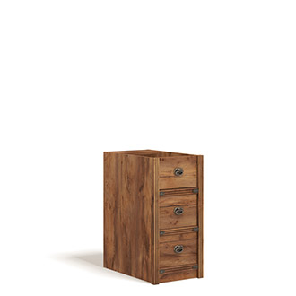 Тумба узкая 3 ящика Лагуна Таксония