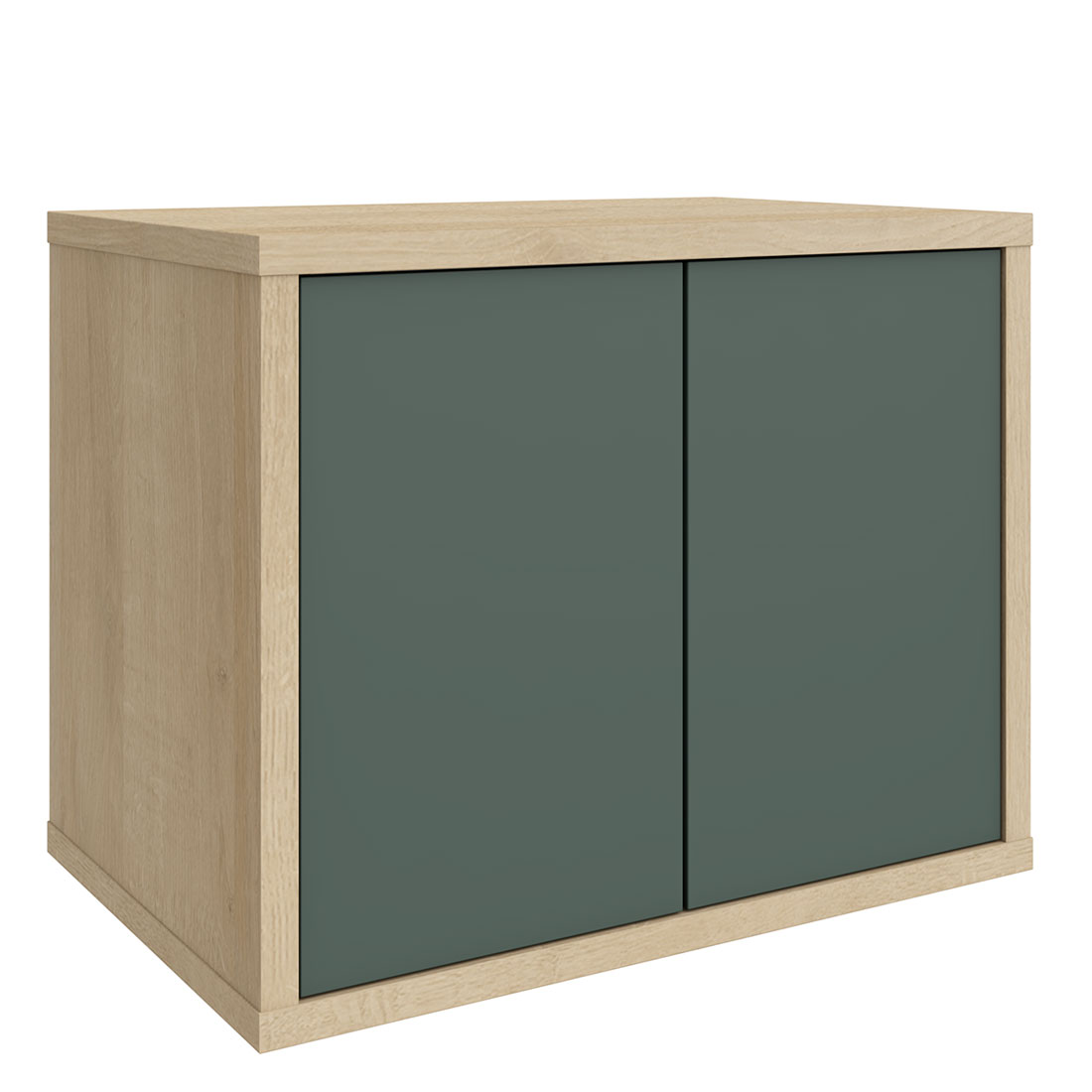 Подвесная тумба 2 двери Илма-3 (дуб Ривьера/Форест Грин)