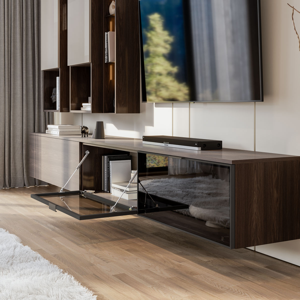 Гостиная Сарино К4.02 (Кашемир/Иланга/Кристалл Белый)