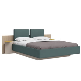 Кровать с мягкими царгами 160х200 Сарино (Кашемир/Иланга/BUBBLE8)