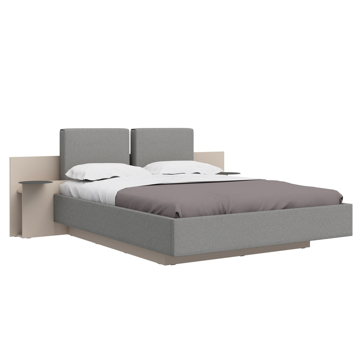 Кровать с ящиком и мягкими царгами160х200 Сарино (Кашемир/Loop7)