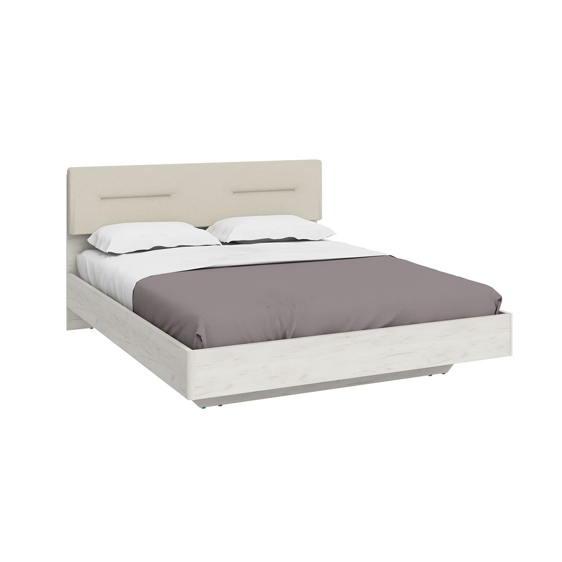 Двуспальная кровать Napoli-1 (Крафт белый)