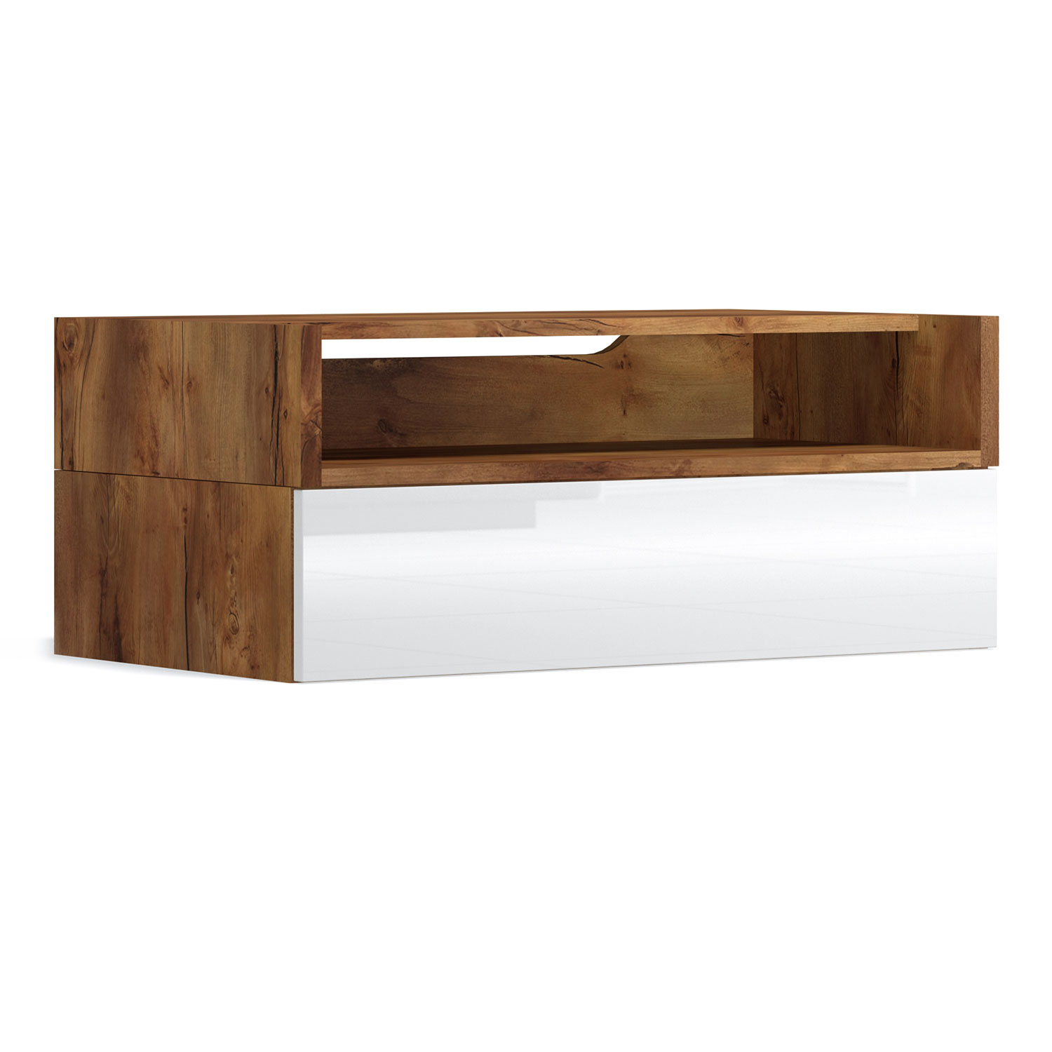 Тумба с 3D нишей Solo (таксония/белый)