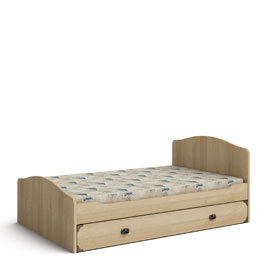 Кровать с ящиком для белья 120х190 Атлантида (ривьера)