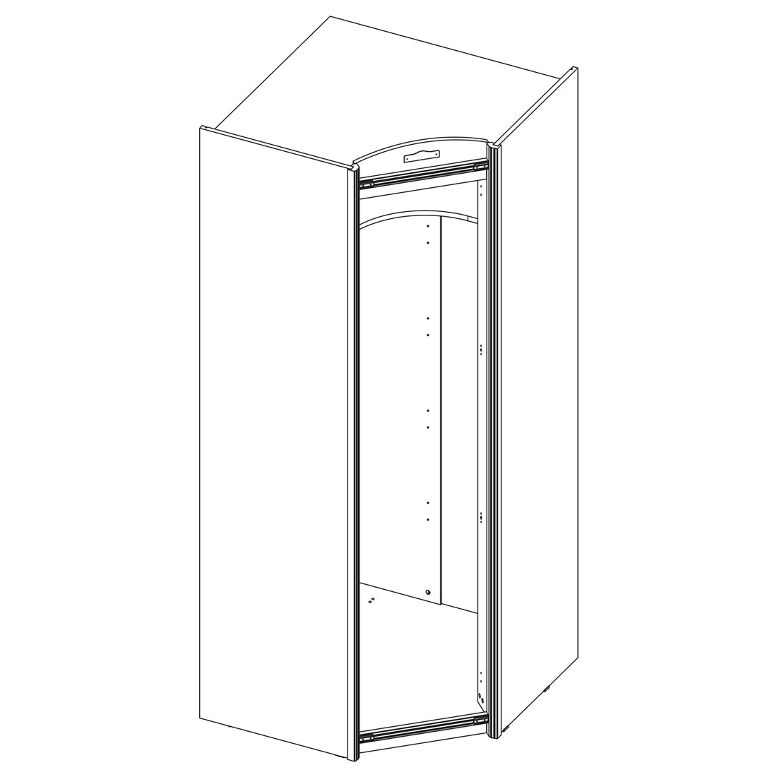 Угловой шкаф Атлантида Лагуна (дуб Ривьера)