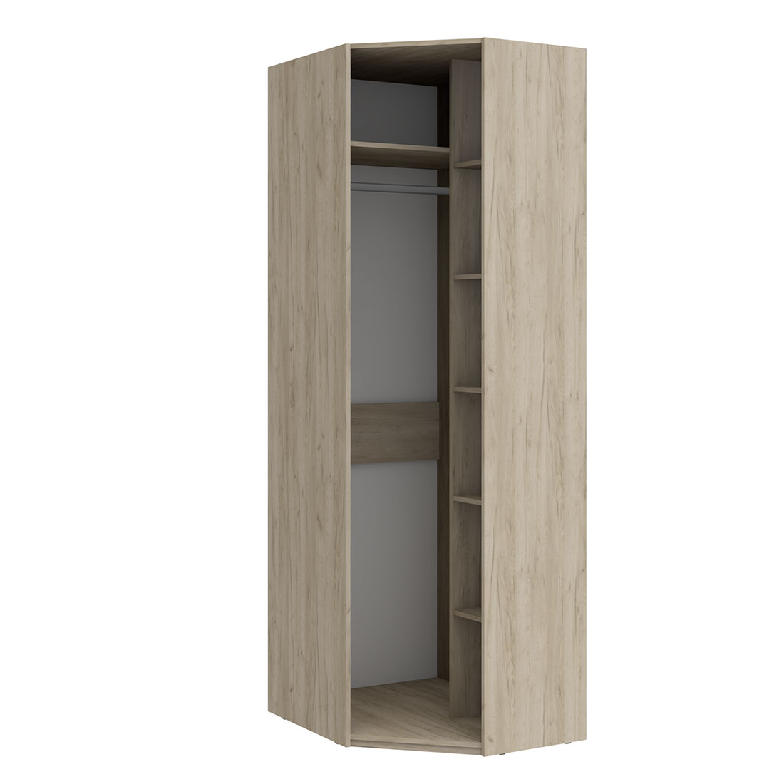 Угловой шкаф Napoli (Крафт серый/камень Терра)