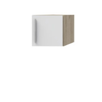 Антресоль для углового шкафа-пенала Наполи (дуб Крафт серый) правая