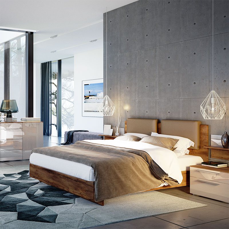 Кровать двуспальная Solo 160х200 (Таксония)