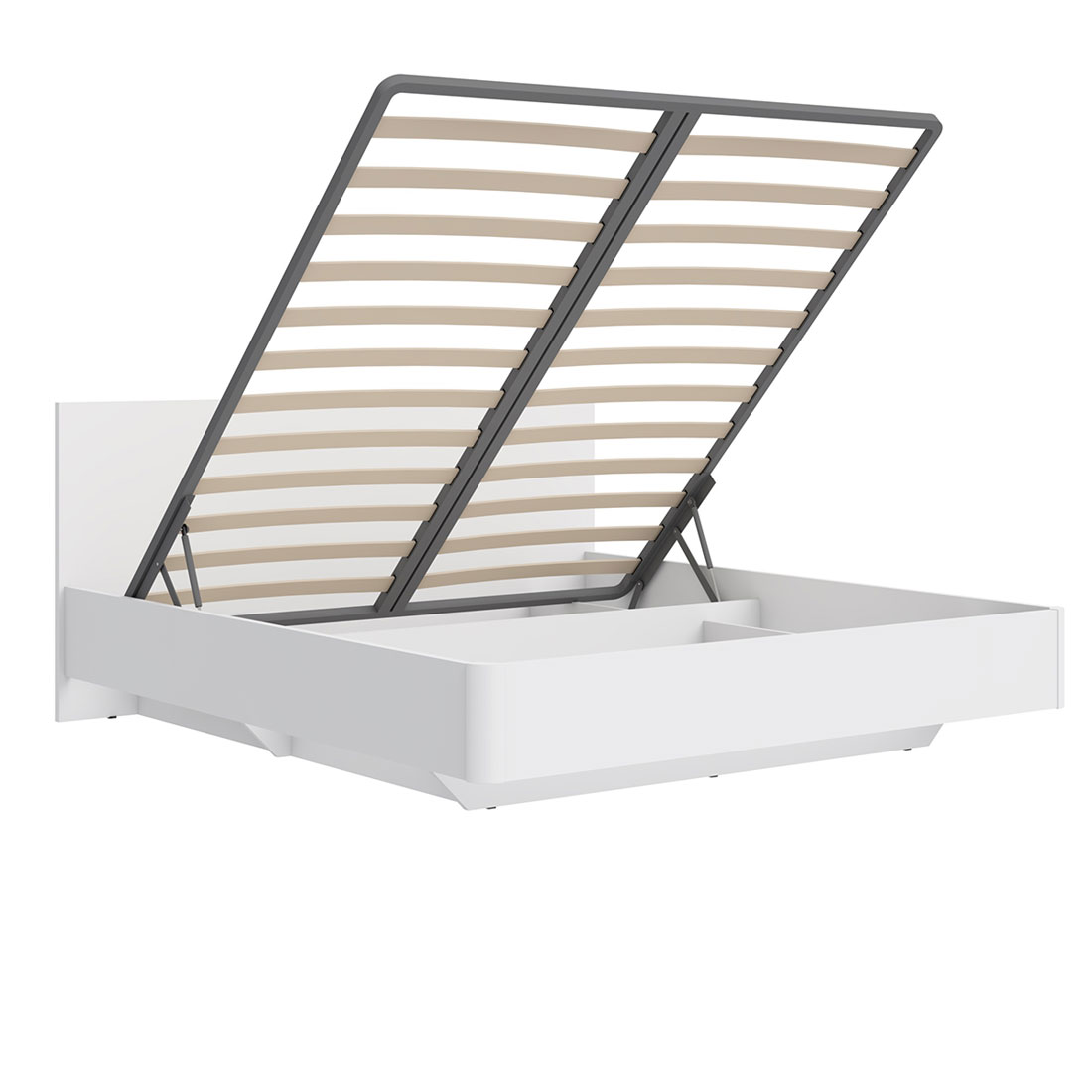 Кровать Соло 180х200 под подушки 01 и 03 (белый)