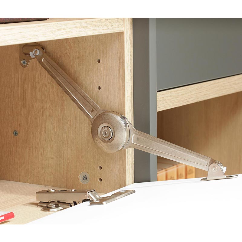 Стеллаж 405.Ilma-KSt-03 (дуб Ривьера/серый средний матовый)