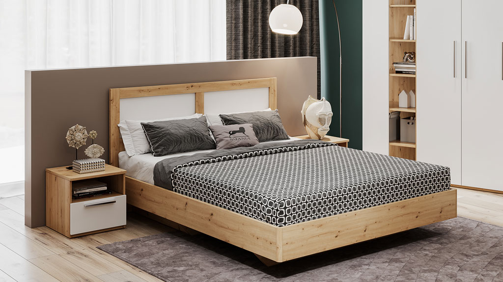 Кровать с тумбами Наполи (Дуб золотой)