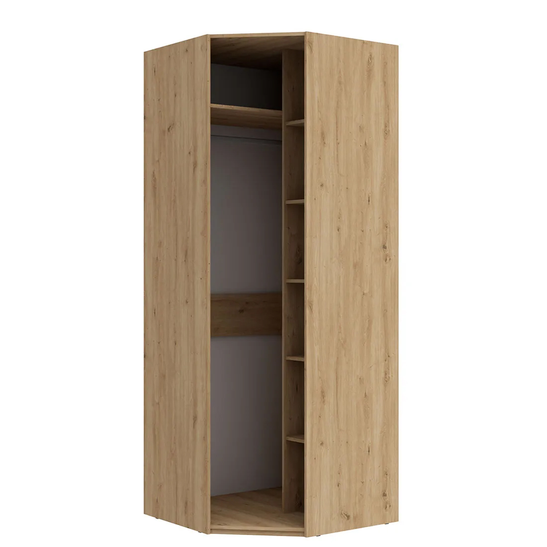 Угловой шкаф Napoli (Камень Терра/Фумо)