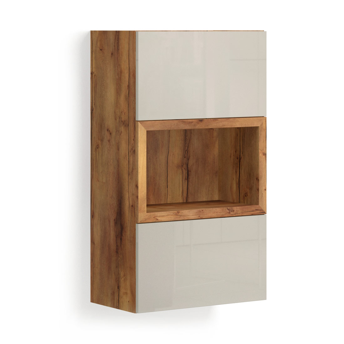 Навесной шкаф с нишей Solo (таксония/моккачино)